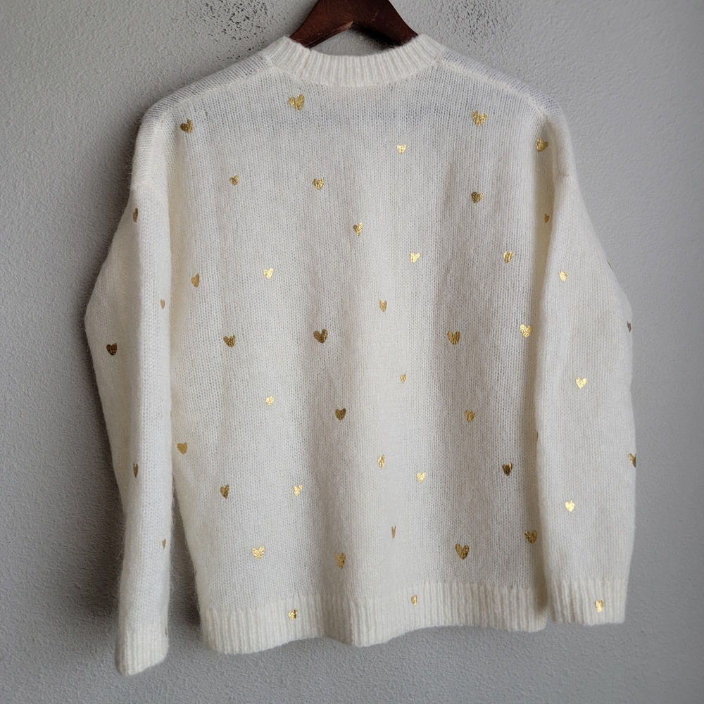 Sezane Cinta Jumper in Hearts size M - Picture 6 of 9